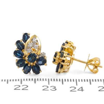 2.40ct Sapphire and Diamond Earrings - 3