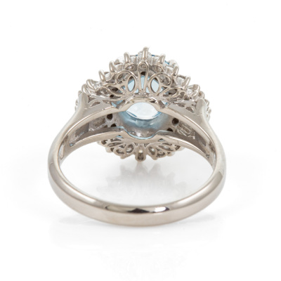 1.43ct Aquamarine and Diamond Ring - 4