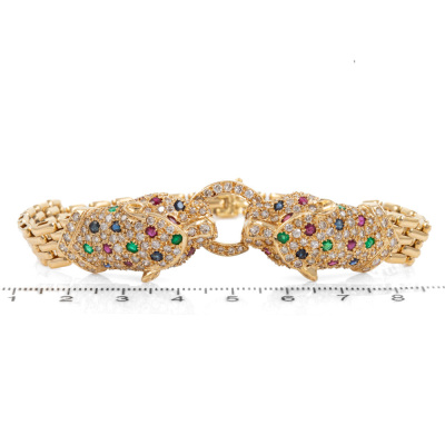 Mixed Gemstone & Diamond Bracelet - 4