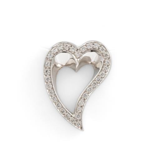 0.64ct Diamond Heart Pendant