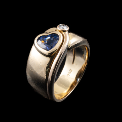 1.20ct Sapphire and Diamond Ring - 5