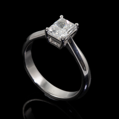 1.01ct Diamond Solitaire Ring GIA E SI1 - 6