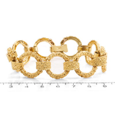 18ct Yellow Gold Bracelet 40.4g - 2