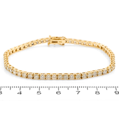 5.95ct Diamond Tennis Bracelet - 2