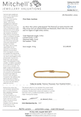 5.95ct Diamond Tennis Bracelet - 4
