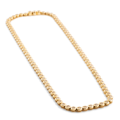 3.05ct Diamond Tennis Necklace - 7