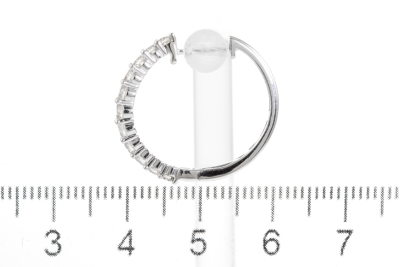 0.99ct Diamond Hoop Earrings - 3