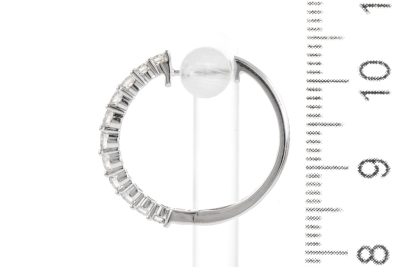 0.99ct Diamond Hoop Earrings - 4