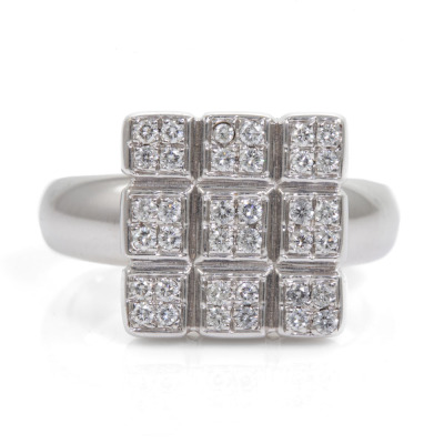 Square Design Diamond Ring