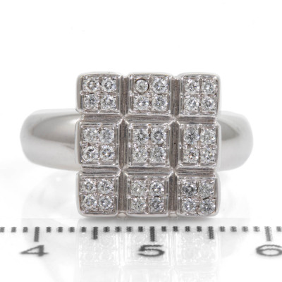 Square Design Diamond Ring - 2