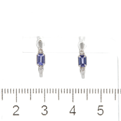 0.31ct Tanzanite and Diamond Earrings - 3
