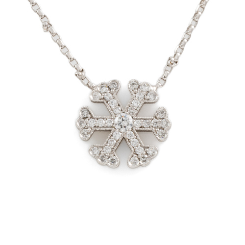 0.20ct Diamond Snowflake Pendant