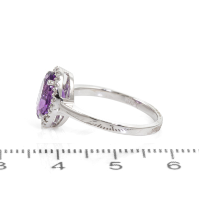 Amethyst Ring, Earring & Pendant Set - 8