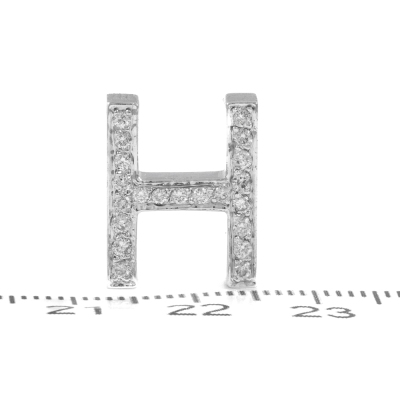 Diamond H Design Pendant - 2