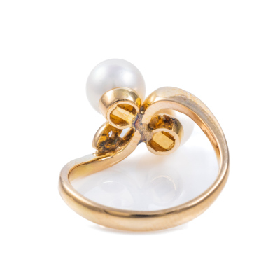 Akoya Pearl and Diamond Ring - 4