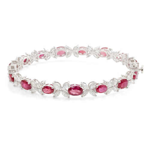 10.45ct Ruby & Diamond Bangle