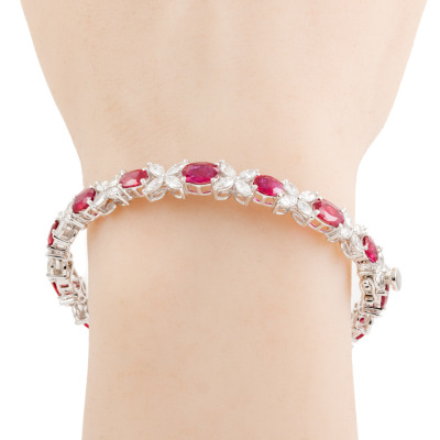 10.45ct Ruby & Diamond Bangle - 6