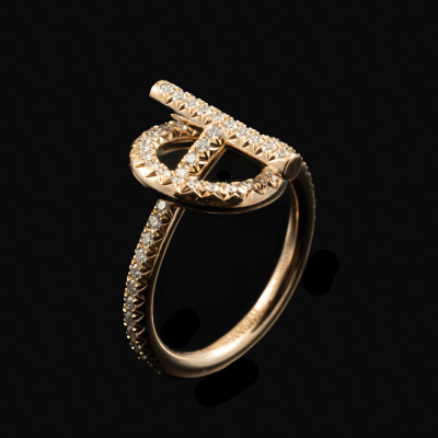 Hermes Echappee Diamond Ring - 6