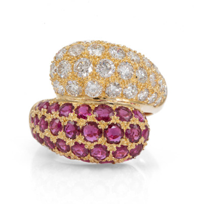 3.47ct Ruby and Diamond Ring