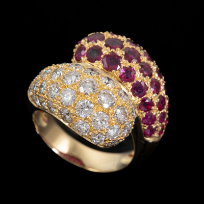 3.47ct Ruby and Diamond Ring - 6