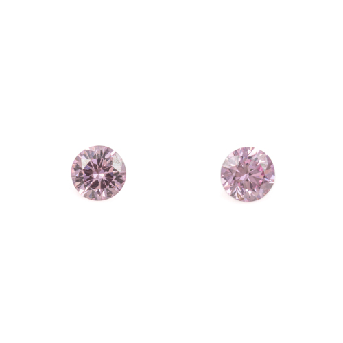 Pair Argyle Origin Pink Diamonds 0.09ct