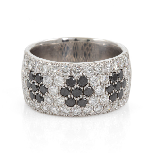 Black & White Diamond Dress Ring