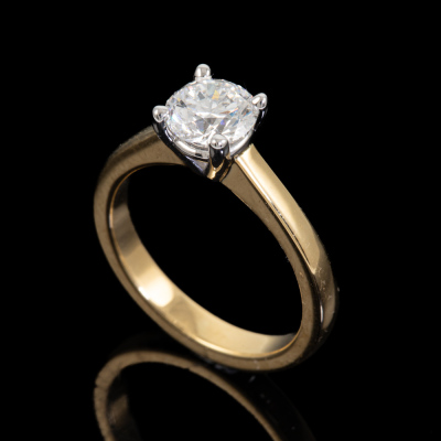 1.00ct Diamond Solitaire Ring GIA E SI2 - 6