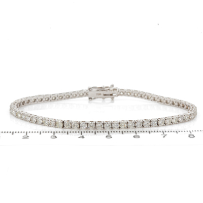 3.69ct Diamond Tennis Bracelet - 2