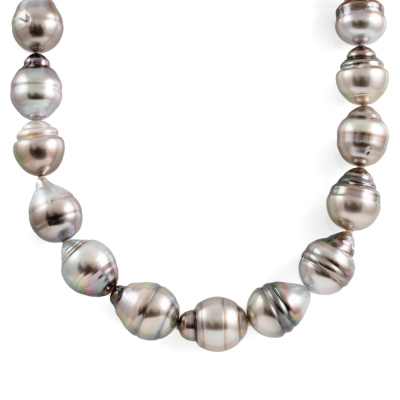 13.3 - 9.5mm Tahitian Pearl Necklace - 2