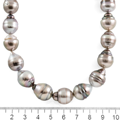 13.3 - 9.5mm Tahitian Pearl Necklace - 3