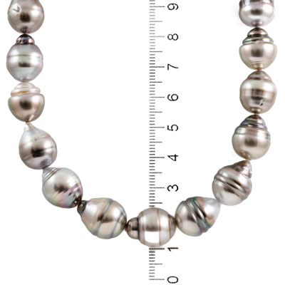 13.3 - 9.5mm Tahitian Pearl Necklace - 4