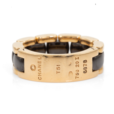 Chanel Ultra Ceramic and Gold Ring - 4