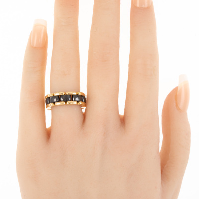 Chanel Ultra Ceramic and Gold Ring - 5