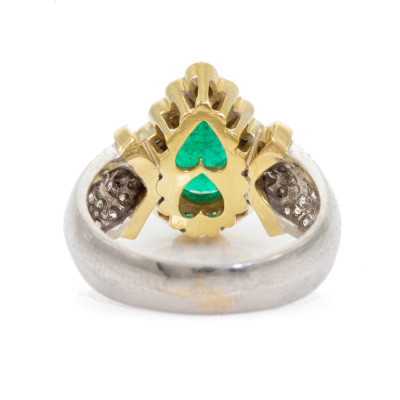 1.45ct Emerald and Diamond Ring - 4