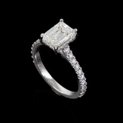 2.02ct Emerald cut Diamond Ring GIA - 7