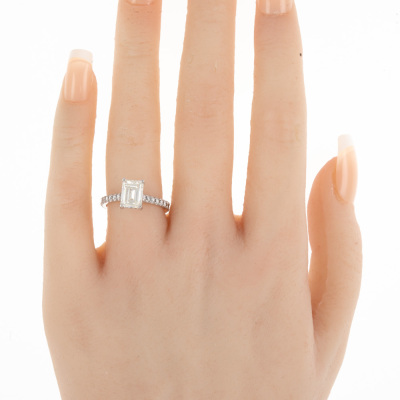 2.02ct Emerald cut Diamond Ring GIA - 8