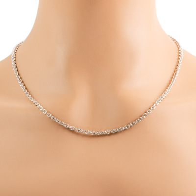 Bvlgari 18ct White Gold Chain Necklace - 4