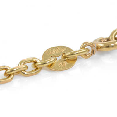 Cartier 18ct Gold Chain Necklace - 6