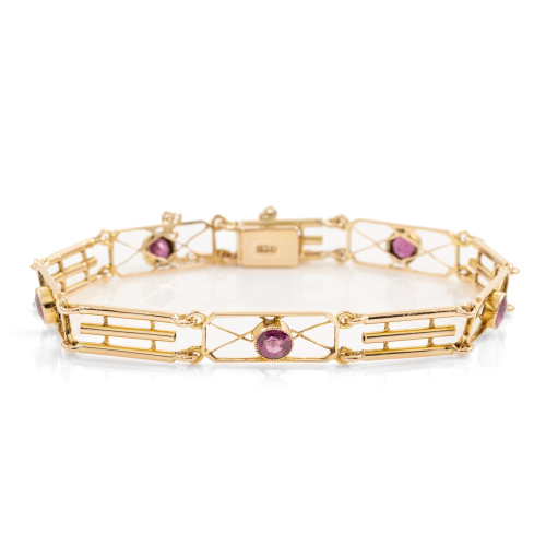 1.10ct Pink Tourmaline Bracelet