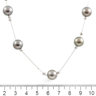 9.4mm Tahitian Pearl Necklace - 3