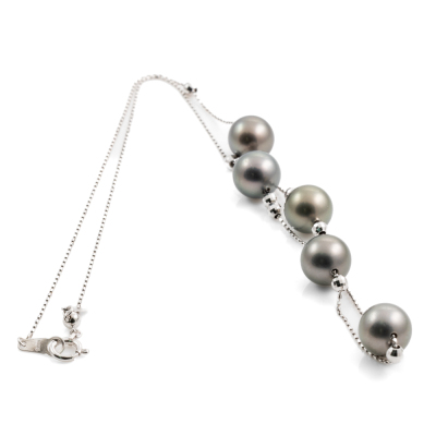 9.4mm Tahitian Pearl Necklace - 5