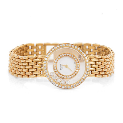 Chopard Happy Diamonds Gold Watch - 3