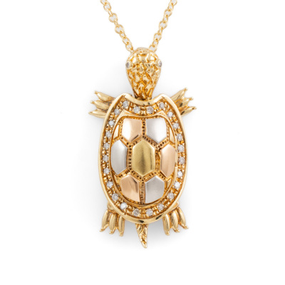 Turtle Diamond Pendant