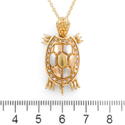 Turtle Diamond Pendant - 2