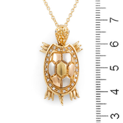 Turtle Diamond Pendant - 3