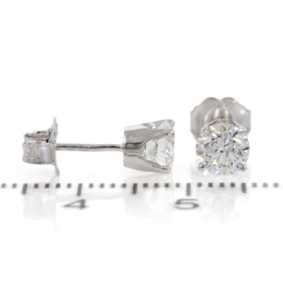 1.00ct Diamonds Studs GIA D E VVS1 - 4