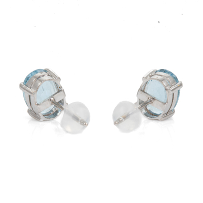 2.76ct Aquamarine Stud Earrings - 5