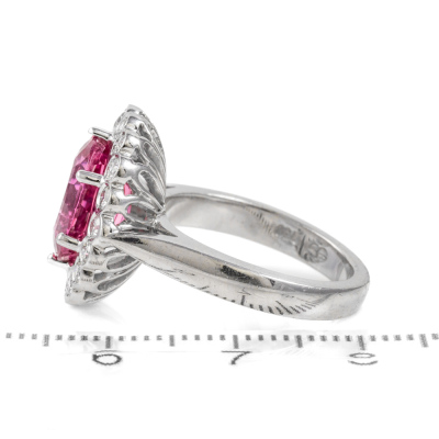 3.50ct Pink Tourmaline & Diamond Ring - 3