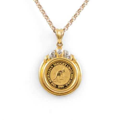 24ct Gold Australian Coin Pendant