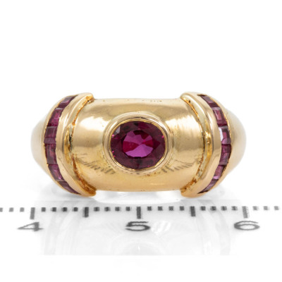 0.70ct Ruby Gold Ring - 2